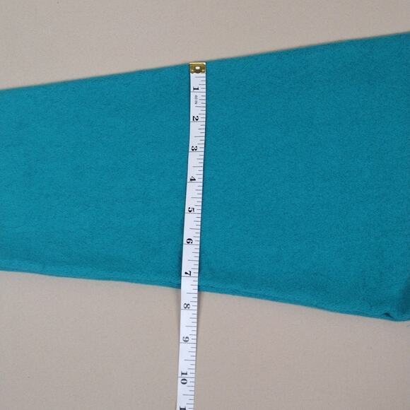 Woman Within Cotton Stretch Casual Comfy Loungewear Turquoise Long Sleeve Top - Picture 9 of 14